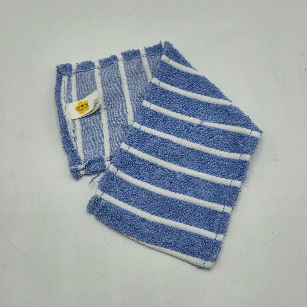 Groovy Girls Blue & White Striped Mini Beach Towel